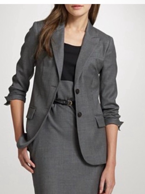 J. Crew Jackets & Blazers - Women's Gray Tailored Blazer - Classic single button regent